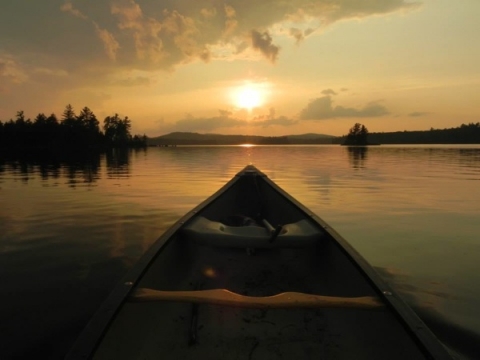 Sunset on Little Tupper Lake