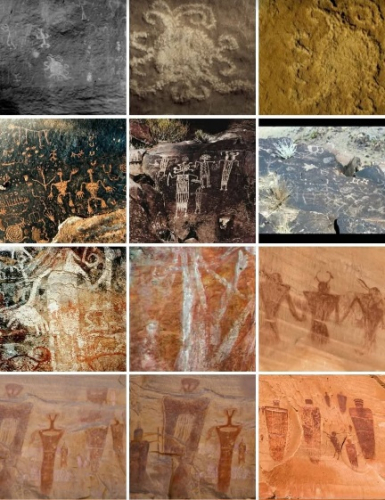 A Sampler of actual petroglyph images